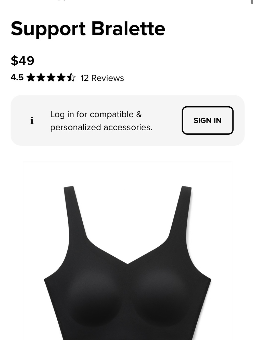 Whoop Wireless Seamless Bra in Black - Comfortable Everyday Support
